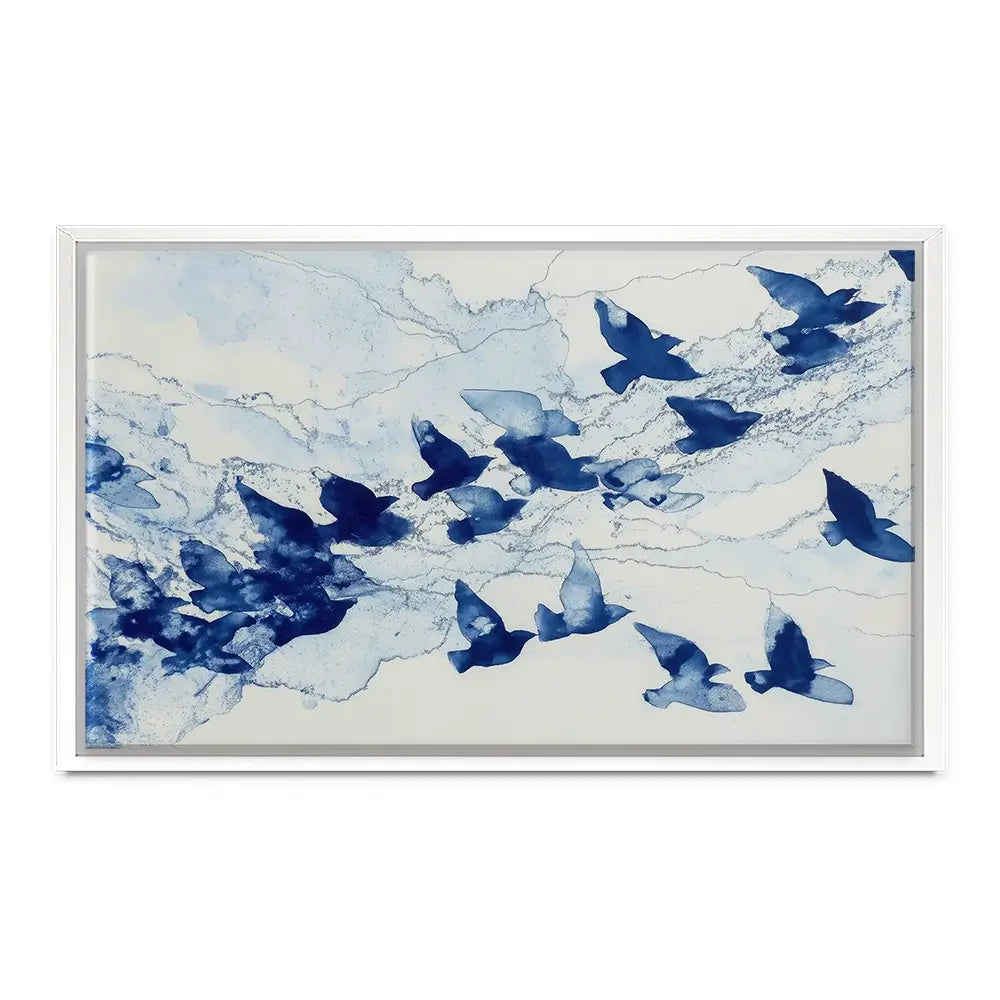 Birds In Flight Canvas Print Birds In Flight Canvas Print wall art product Chromatic Storm Studio
