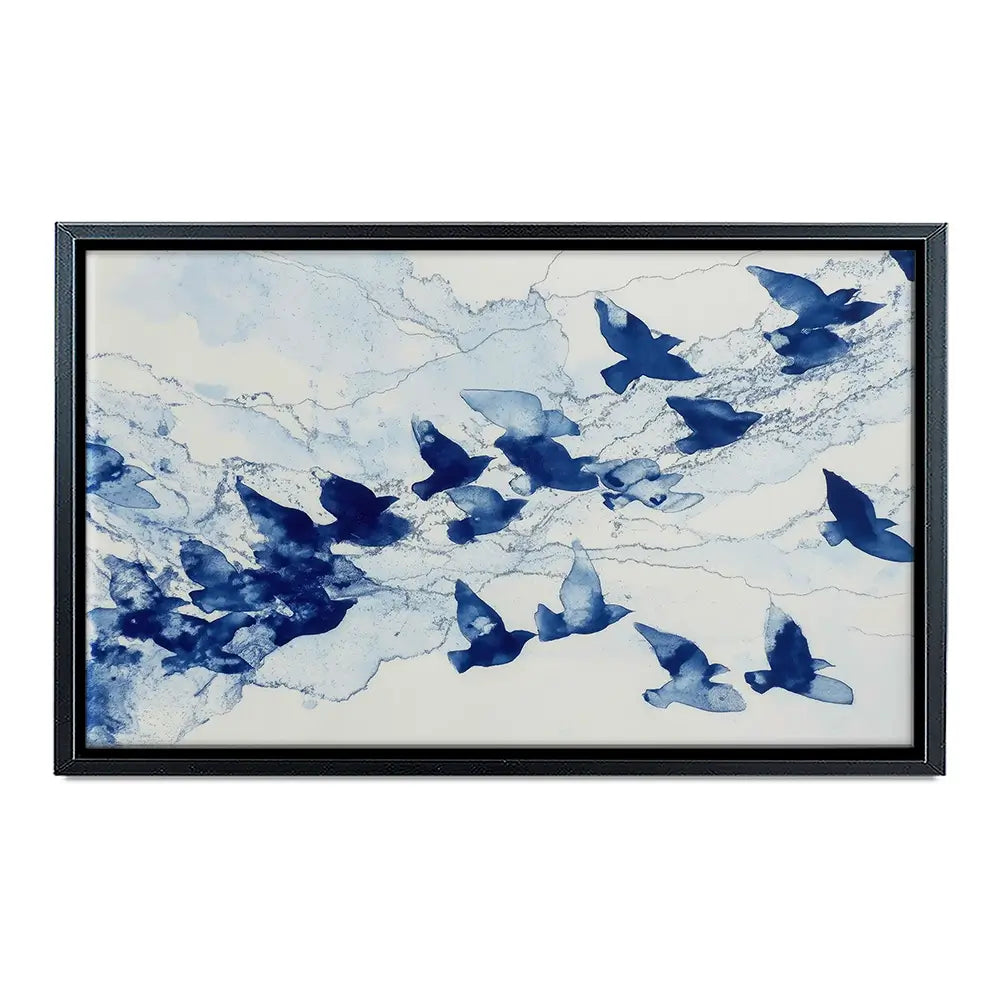 Birds In Flight Canvas Print Birds In Flight Canvas Print wall art product Chromatic Storm Studio