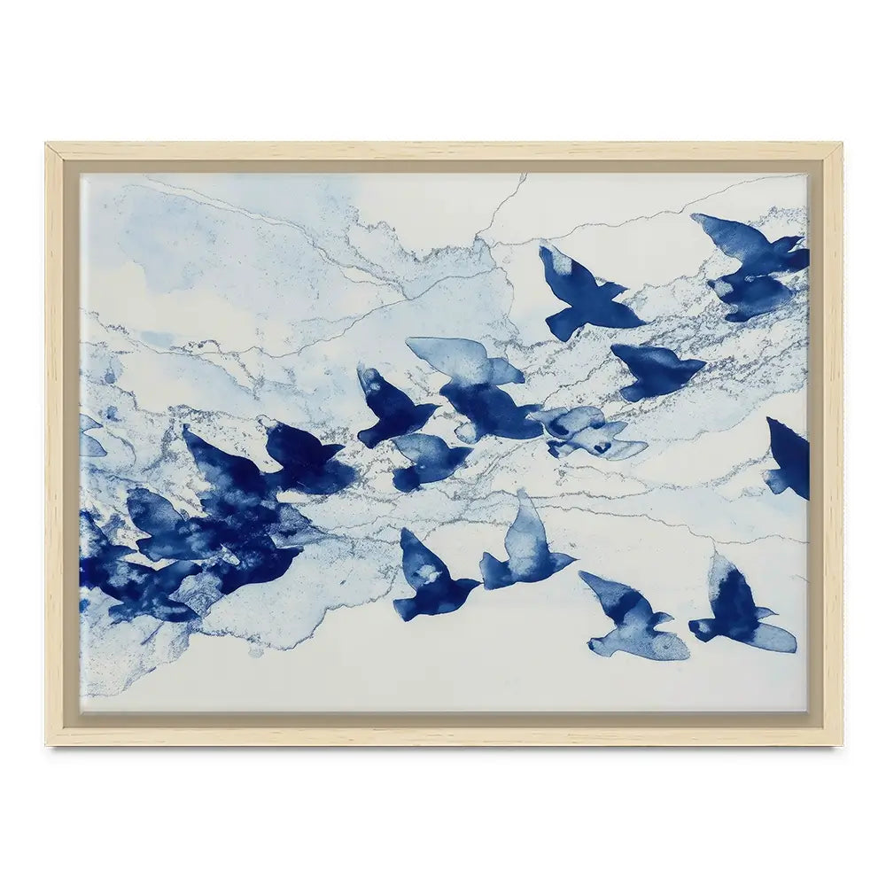 Birds In Flight Canvas Print Birds In Flight Canvas Print wall art product Chromatic Storm Studio