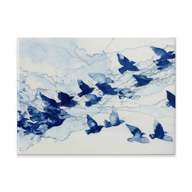 Birds In Flight Canvas Print Birds In Flight Canvas Print wall art product Chromatic Storm Studio