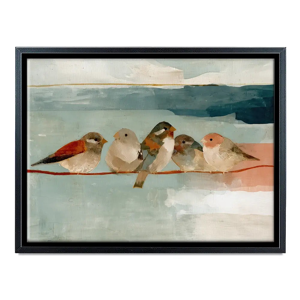 Birds On A Wire Canvas Print Birds On A Wire Canvas Print wall art product Chromatic Storm Studio