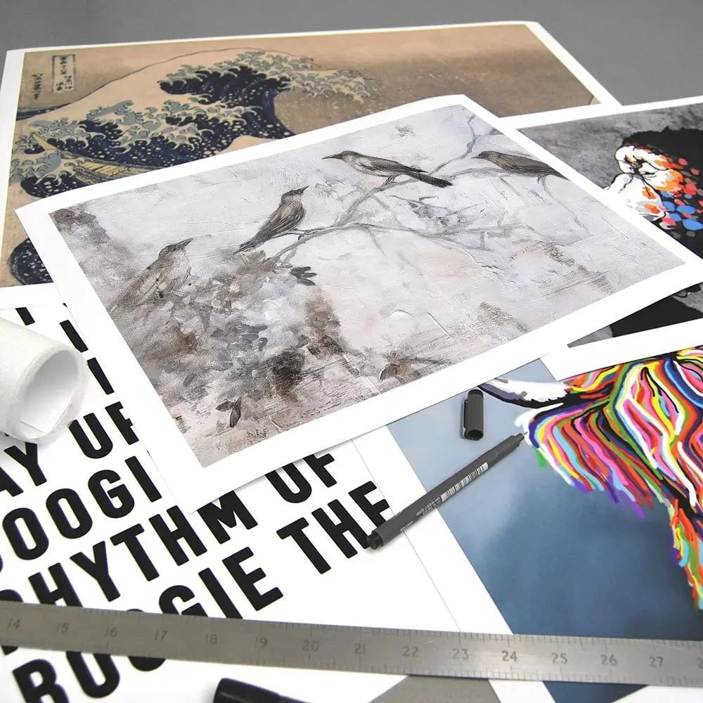 Birdsong In Abstract Art Print Birdsong In Abstract Art Print wall art product Svetlana Aleynikova