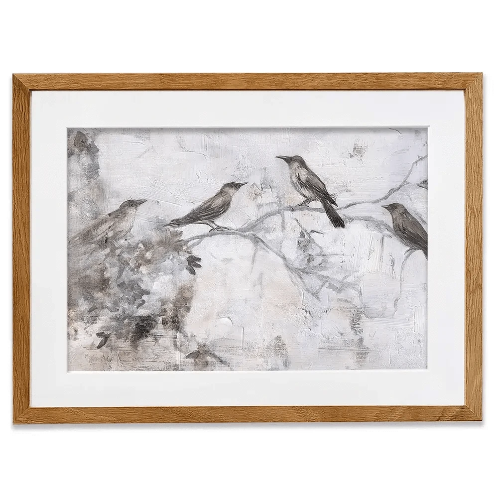 Birdsong In Abstract Framed Art Print Birdsong In Abstract Framed Art Print wall art product Svetlana Aleynikova