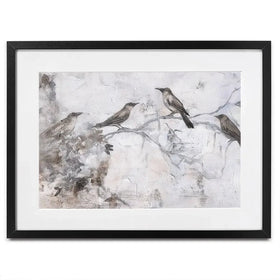Birdsong In Abstract Framed Art Print Birdsong In Abstract Framed Art Print wall art product Svetlana Aleynikova