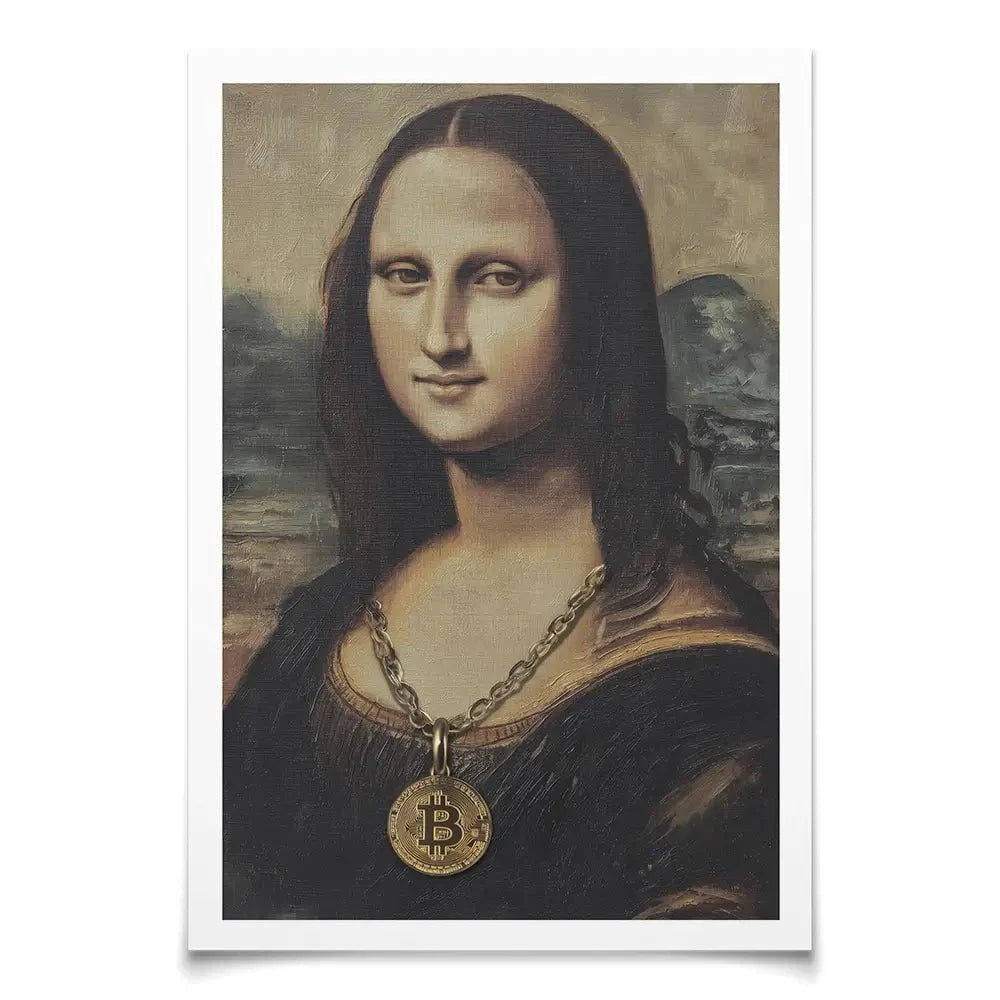 Bitcoin Smile Art Print Bitcoin Smile Art Print wall art product Svetlana Aleynikova