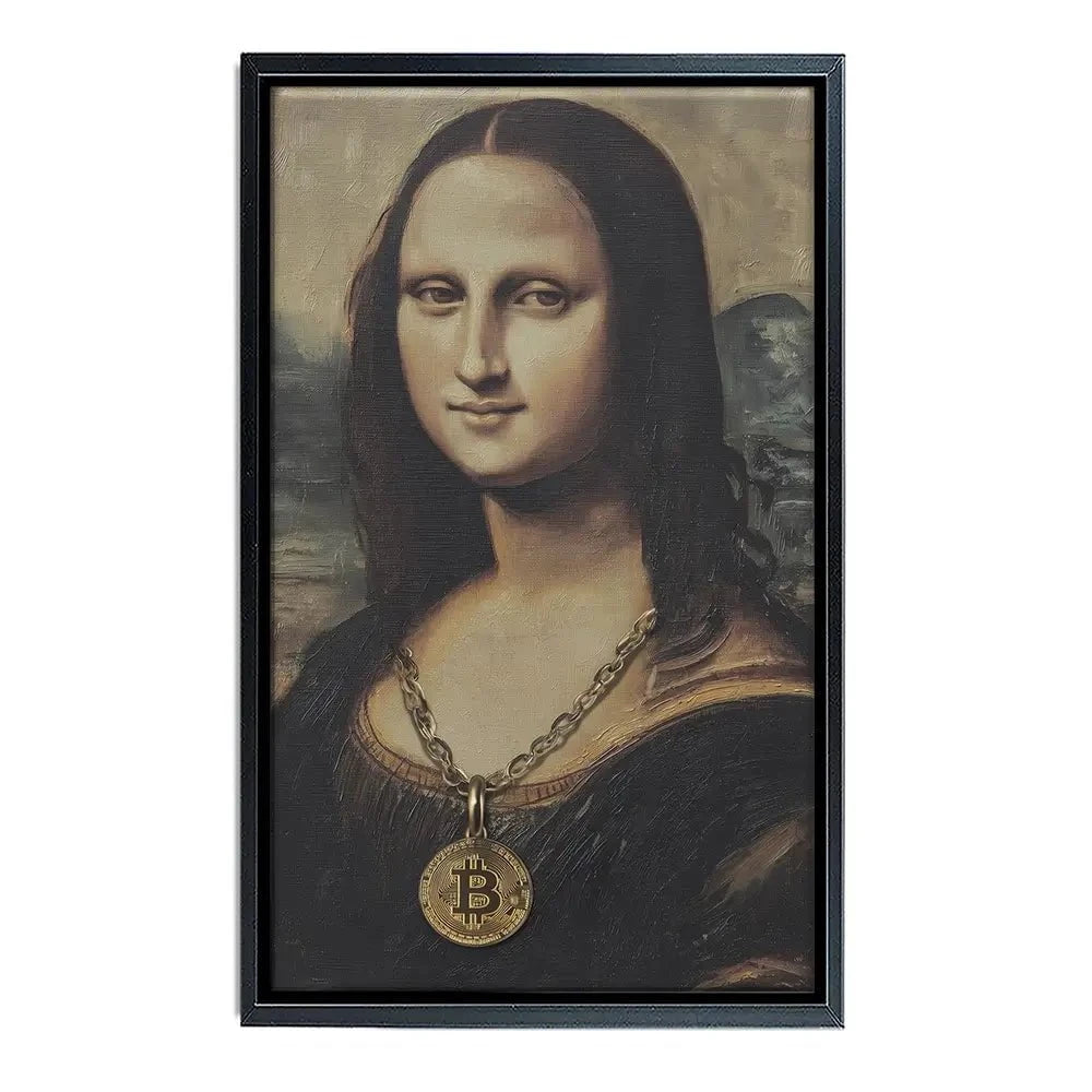 Bitcoin Smile Canvas Print Bitcoin Smile Canvas Print wall art product Svetlana Aleynikova