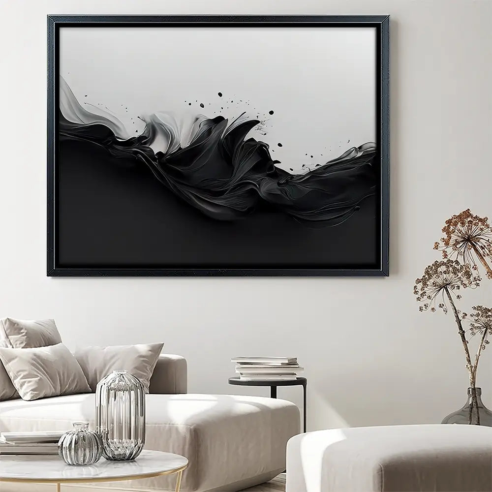 Black And White Boundary Canvas Print Black And White Boundary Canvas Print wall art product Fortis Design / Shutterstock