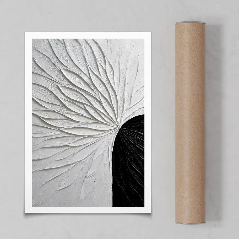 Black And White Floral Art Print Black And White Floral Art Print wall art product LSR Design Studio - Independent