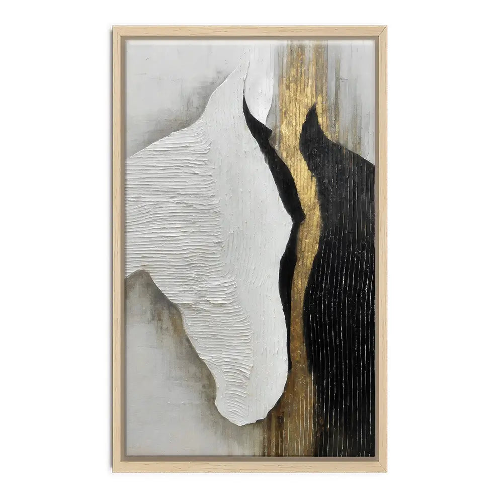 Black And White Horses Canvas Print Black And White Horses Canvas Print wall art product LSR Design Studio - Independent
