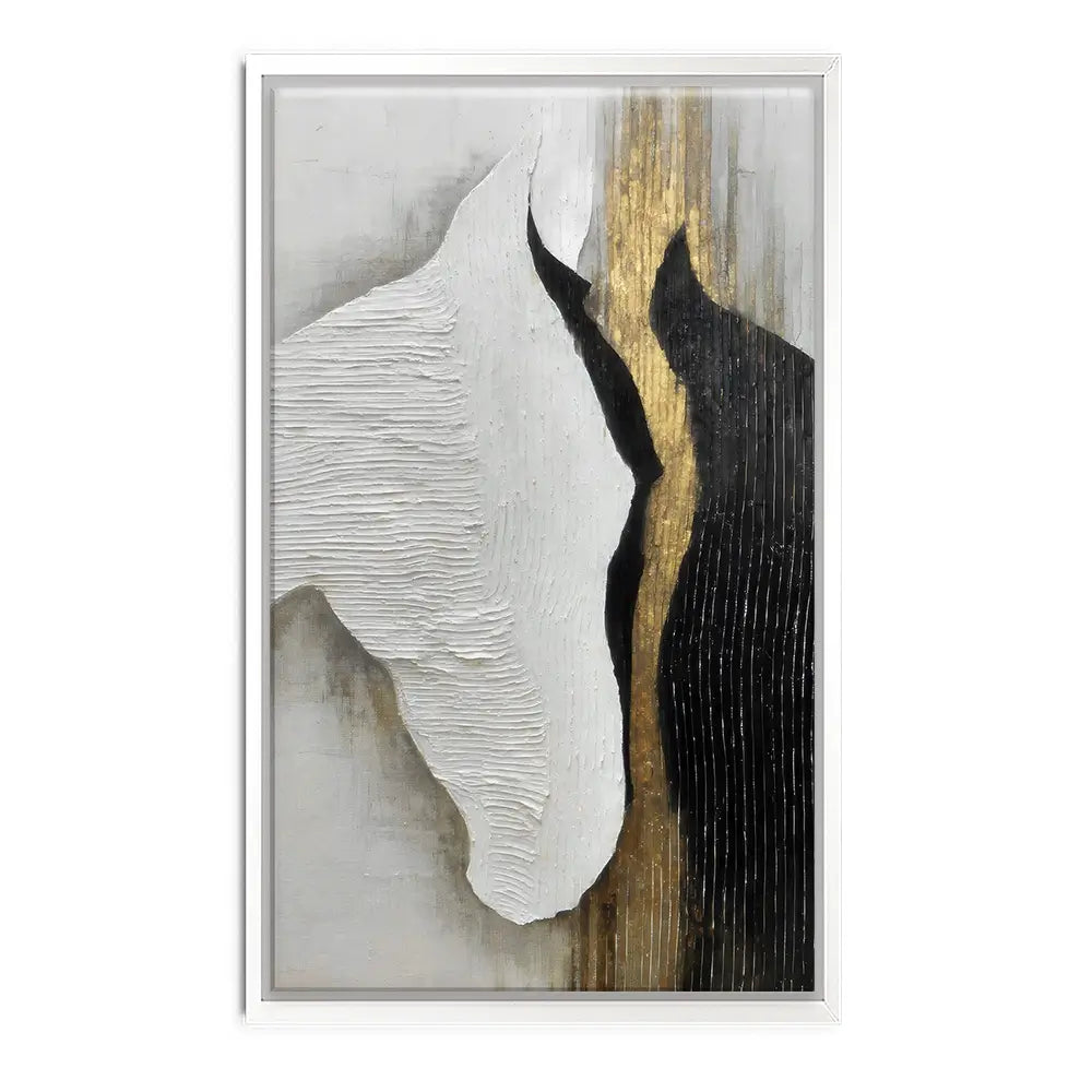 Black And White Horses Canvas Print Black And White Horses Canvas Print wall art product LSR Design Studio - Independent