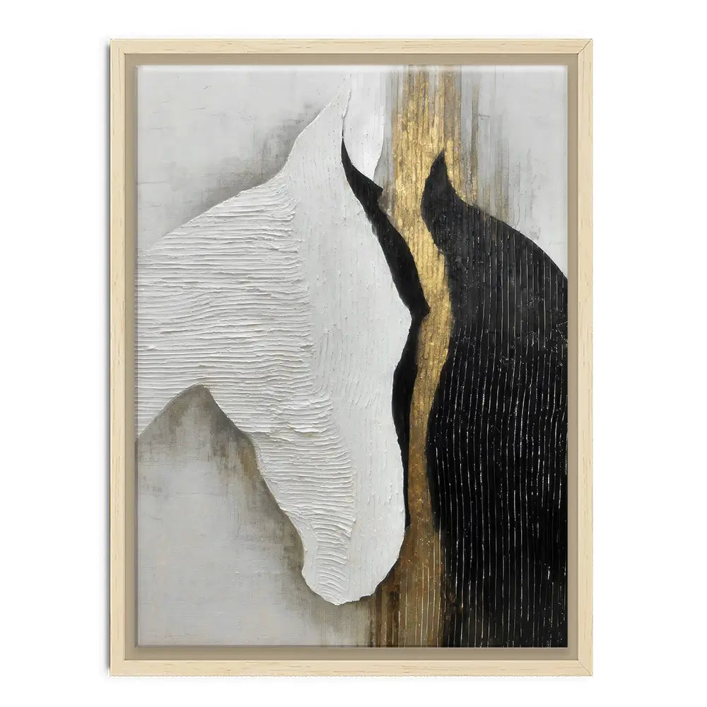 Black And White Horses Canvas Print Black And White Horses Canvas Print wall art product LSR Design Studio - Independent