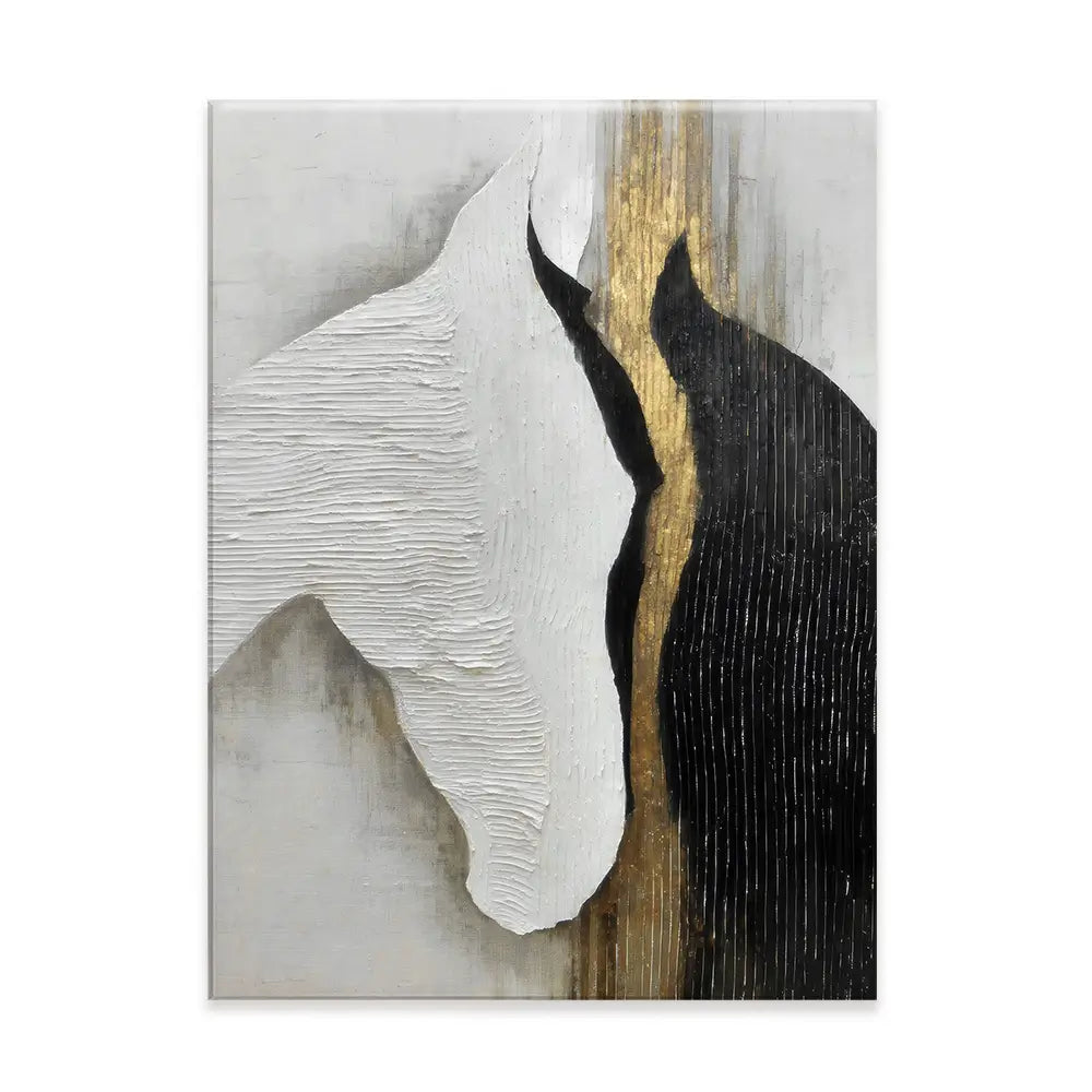 Black And White Horses Canvas Print Black And White Horses Canvas Print wall art product LSR Design Studio - Independent