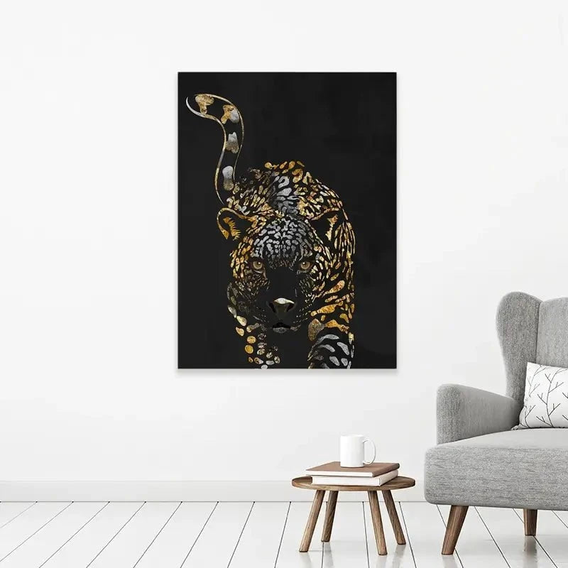 Black Jaguar Canvas Print Black Jaguar Canvas Print wall art product Sarah Manovski