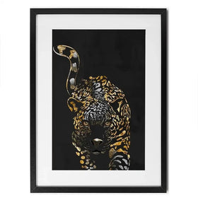 Black Jaguar Framed Art Print Black Jaguar Framed Art Print wall art product Sarah Manovski