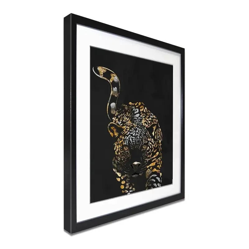 Black Jaguar Framed Art Print Black Jaguar Framed Art Print wall art product Sarah Manovski