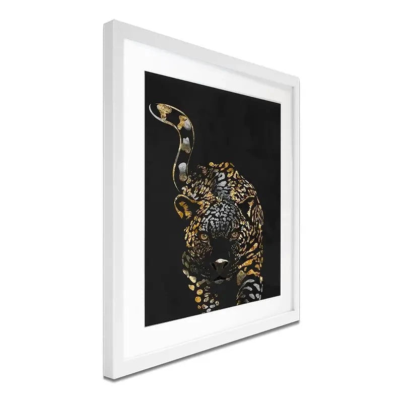 Black Jaguar Framed Art Print Black Jaguar Framed Art Print wall art product Sarah Manovski