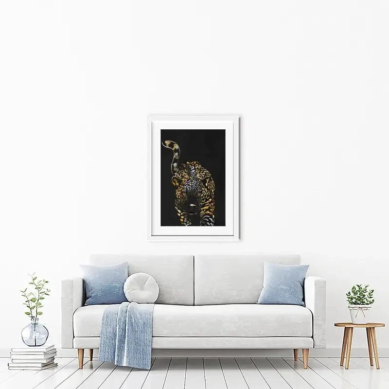 Black Jaguar Framed Art Print Black Jaguar Framed Art Print wall art product Sarah Manovski