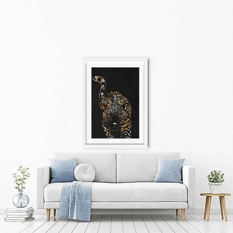 Black Jaguar Framed Art Print Black Jaguar Framed Art Print wall art product Sarah Manovski