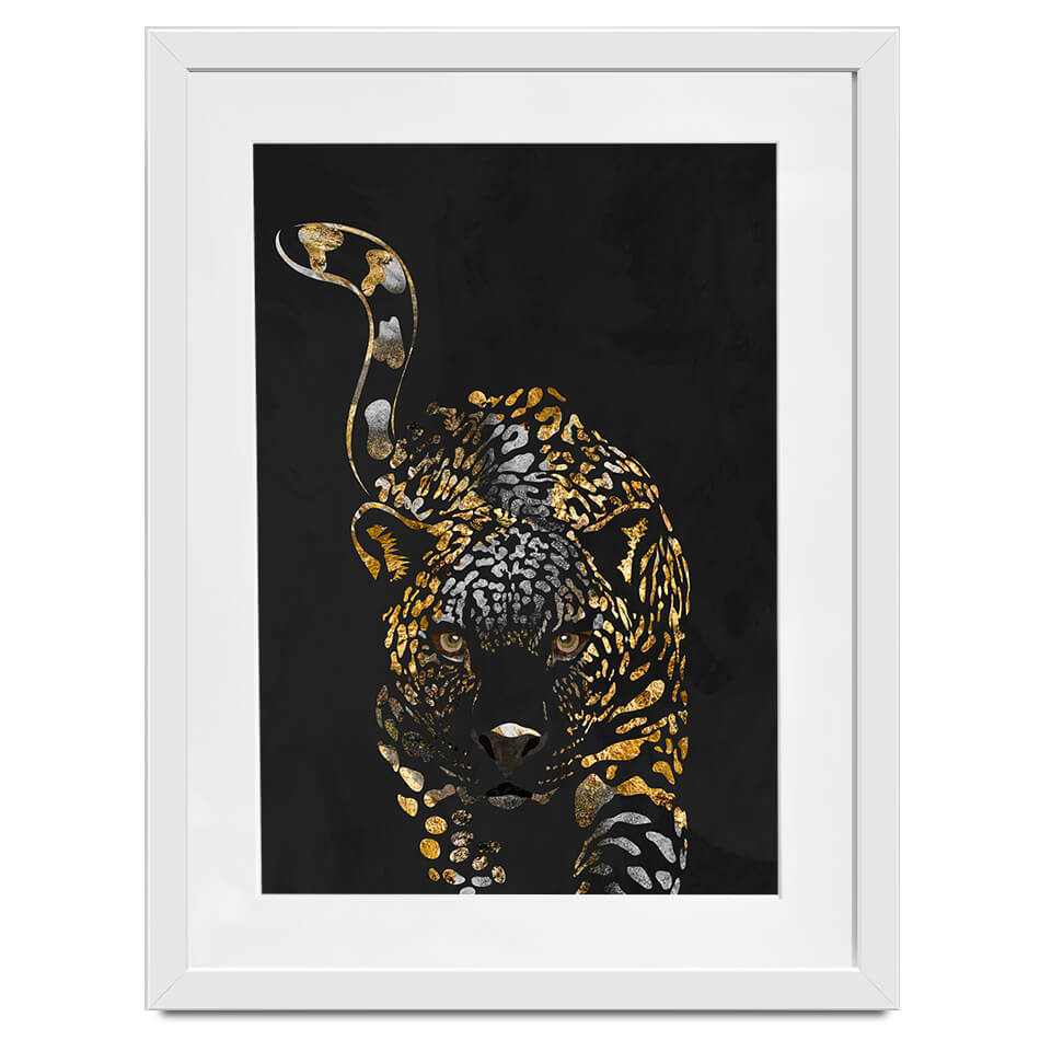 Black Jaguar Framed Art Print Black Jaguar Framed Art Print wall art product Sarah Manovski