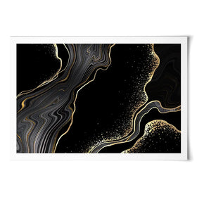 Black Marble Art Print Black Marble Art Print wall art product wacomka / Shutterstock