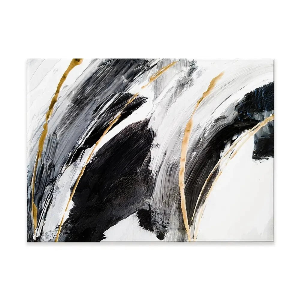 Black White And Grey Canvas Print Black White And Grey Canvas Print wall art product Adelina ART / Shutterstock