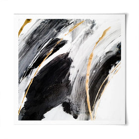 Black White And Grey Square Art Print Black White And Grey Square Art Print wall art product Adelina ART / Shutterstock