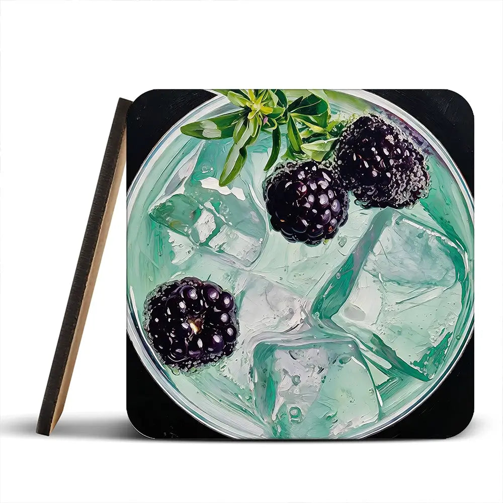 Blackberry And Elderflower Spritz Cocktail Coaster Set Blackberry And Elderflower Spritz Cocktail Coaster Set wall art product David Alexander Elder