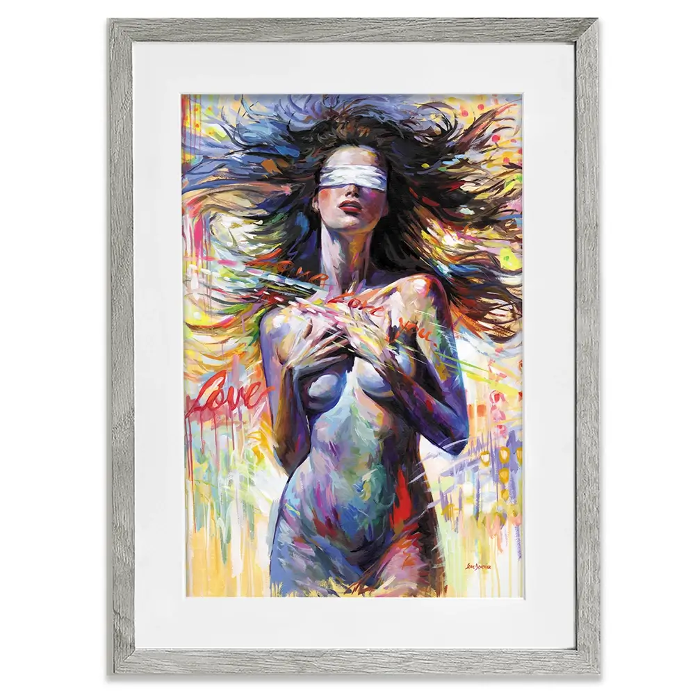 Blind Devotion Framed Art Print Blind Devotion Framed Art Print wall art product Leon Devenice