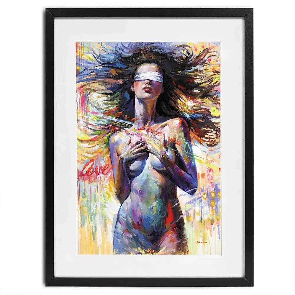 Blind Devotion Framed Art Print Blind Devotion Framed Art Print wall art product Leon Devenice