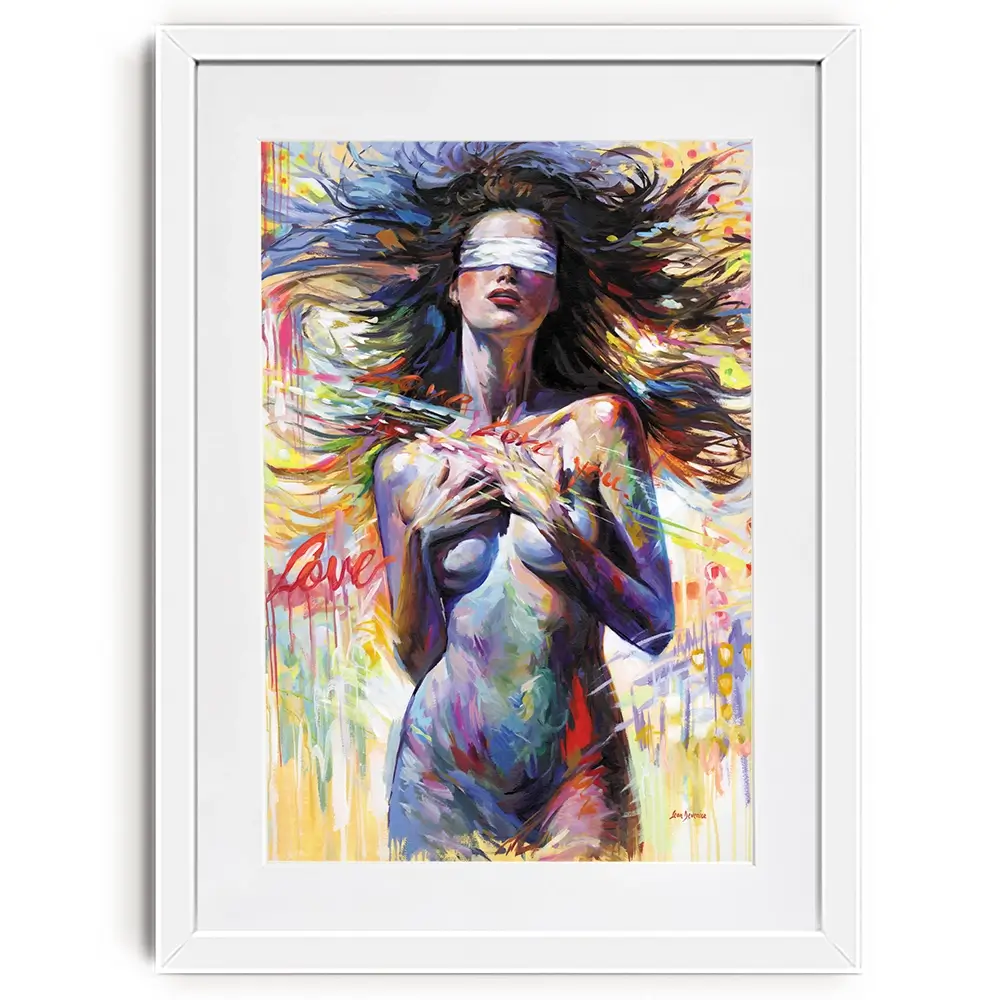 Blind Devotion Framed Art Print Blind Devotion Framed Art Print wall art product Leon Devenice
