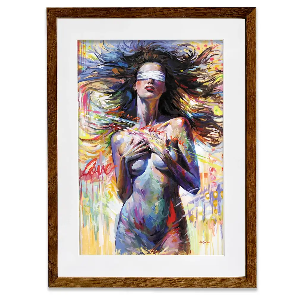 Blind Devotion Framed Art Print Blind Devotion Framed Art Print wall art product Leon Devenice