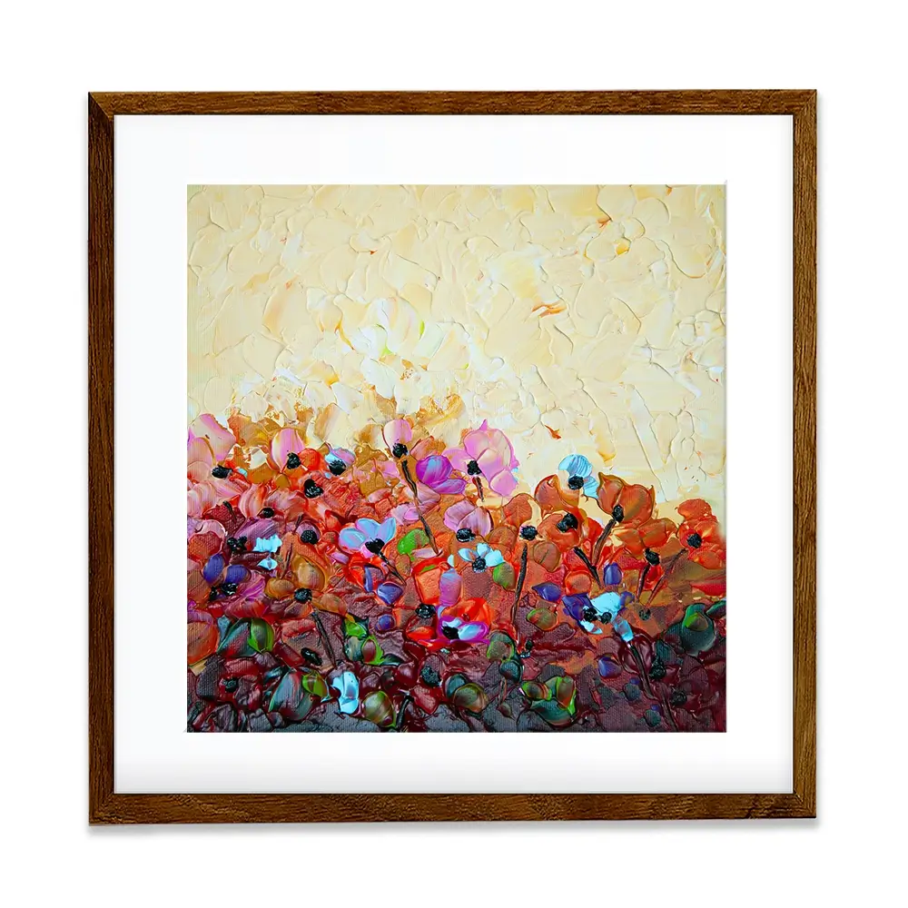 Bliss 1 Square Framed Art Print Bliss 1 Square Framed Art Print wall art product Osnat Tzadok