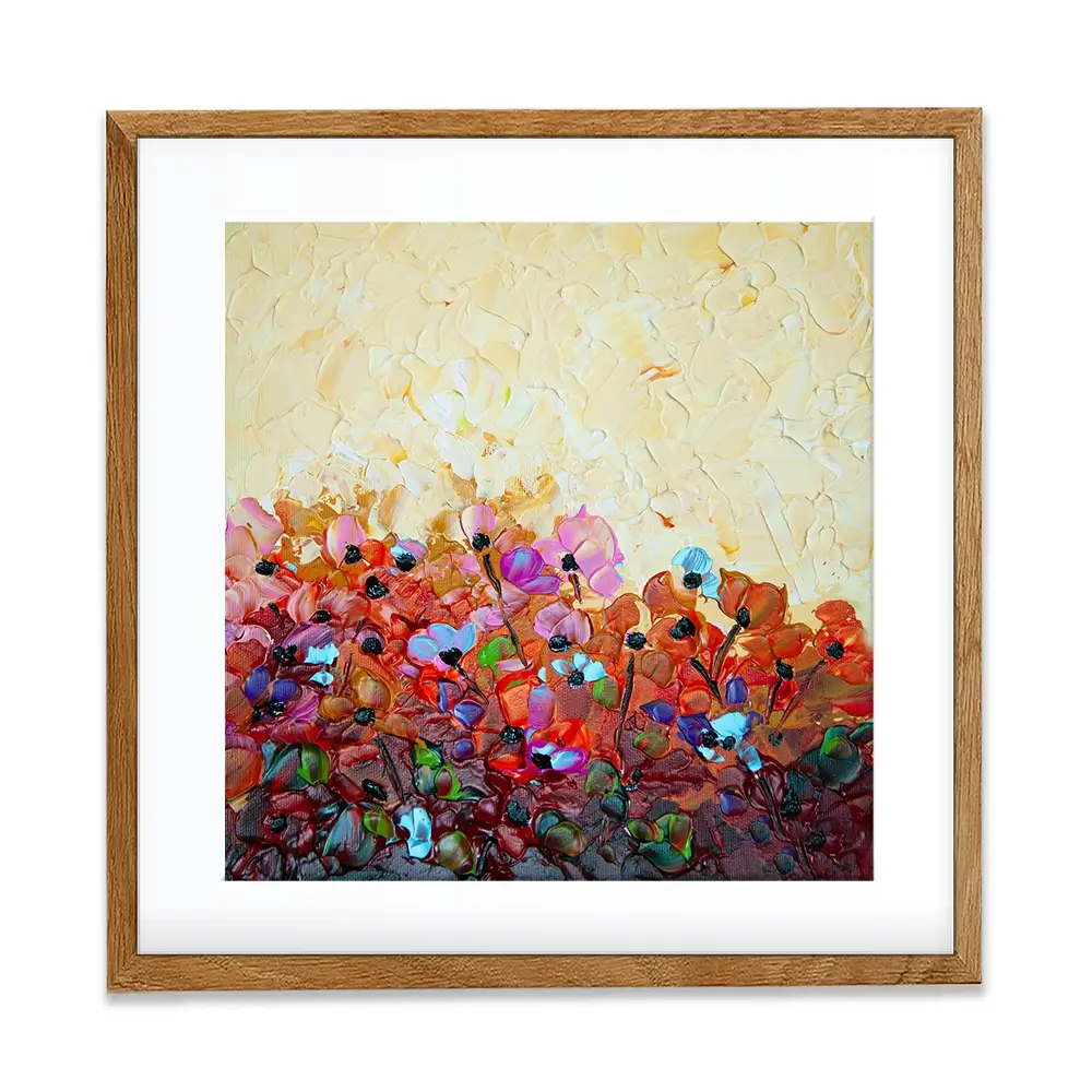 Bliss 1 Square Framed Art Print Bliss 1 Square Framed Art Print wall art product Osnat Tzadok