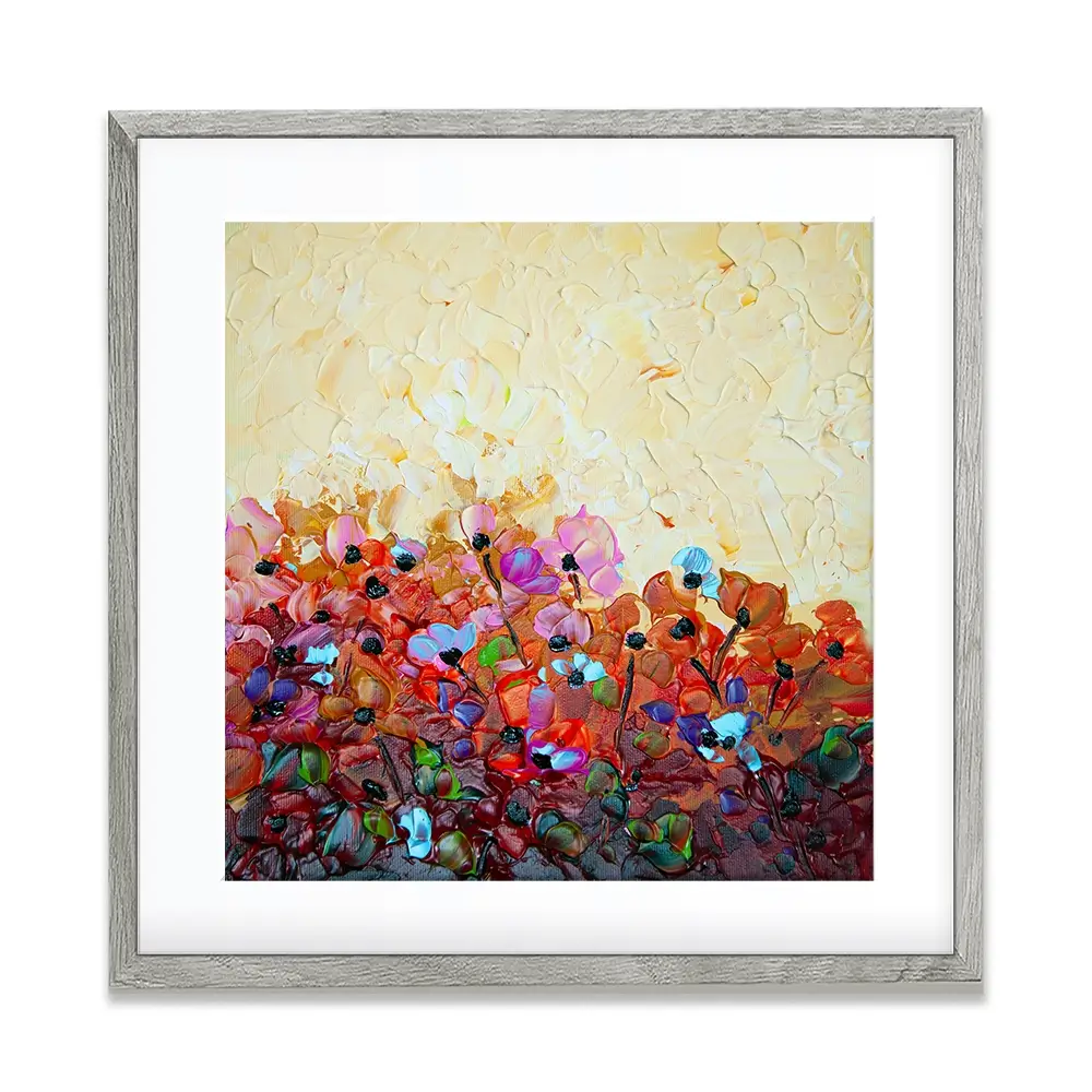 Bliss 1 Square Framed Art Print Bliss 1 Square Framed Art Print wall art product Osnat Tzadok