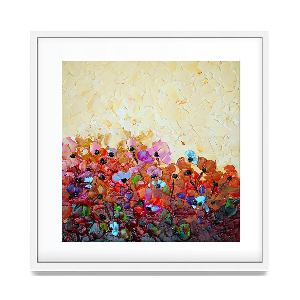 Bliss 1 Square Framed Art Print Bliss 1 Square Framed Art Print wall art product Osnat Tzadok