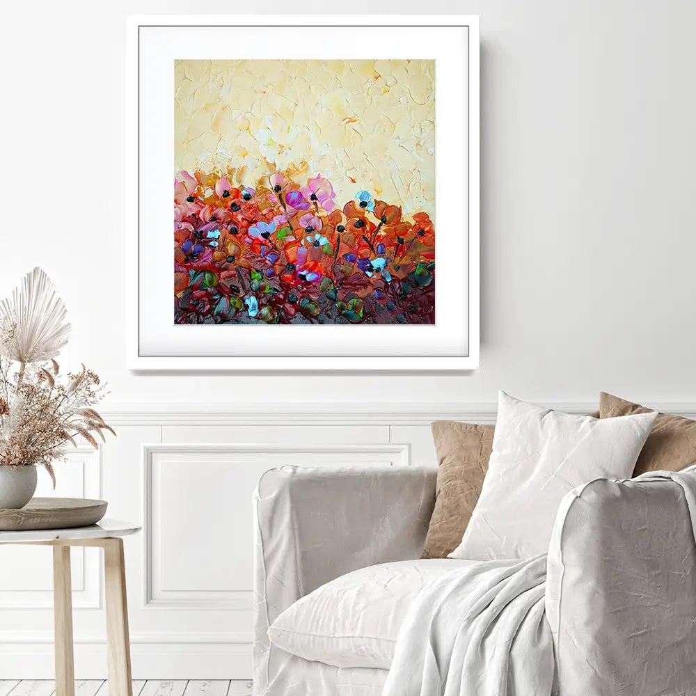 Bliss 1 Square Framed Art Print Bliss 1 Square Framed Art Print wall art product Osnat Tzadok