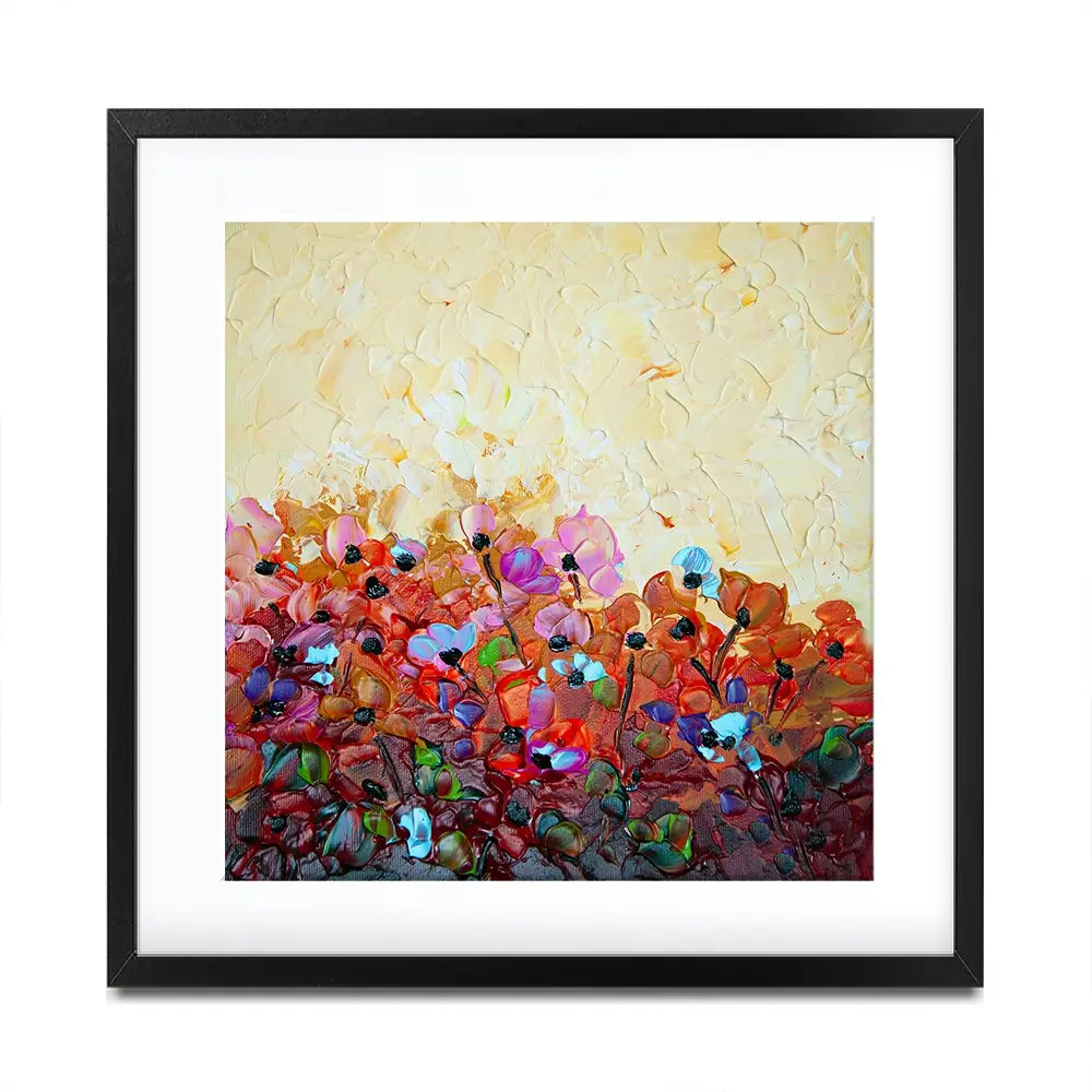 Bliss 1 Square Framed Art Print Bliss 1 Square Framed Art Print wall art product Osnat Tzadok