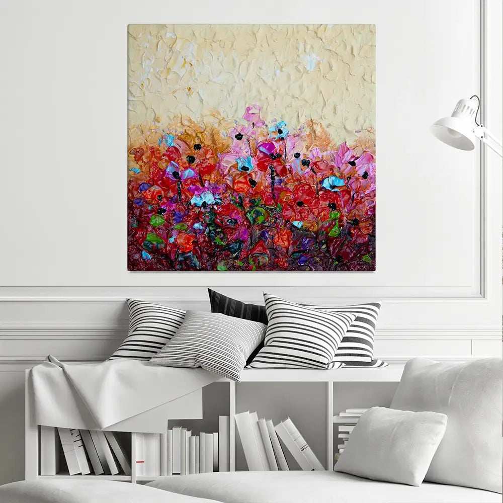 Bliss 2 Square Canvas Print Bliss 2 Square Canvas Print wall art product Osnat Tzadok