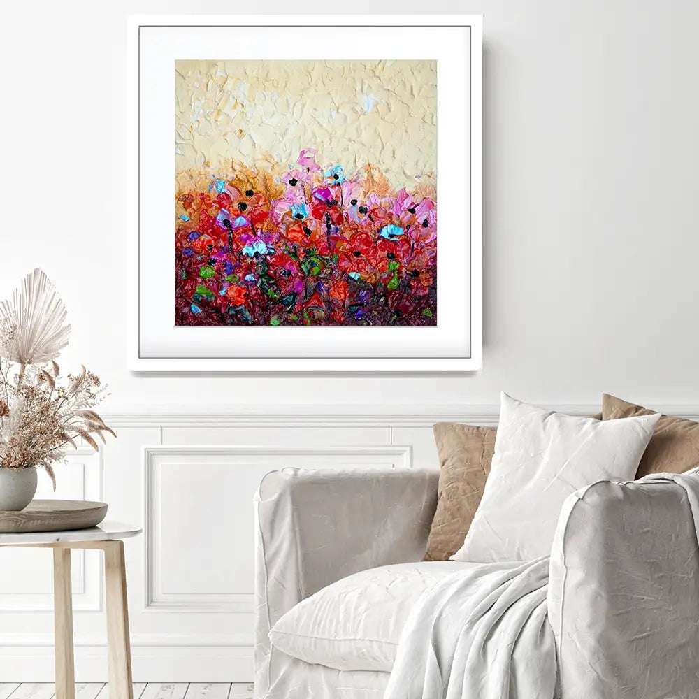 Bliss 2 Square Framed Art Print Bliss 2 Square Framed Art Print wall art product Osnat Tzadok