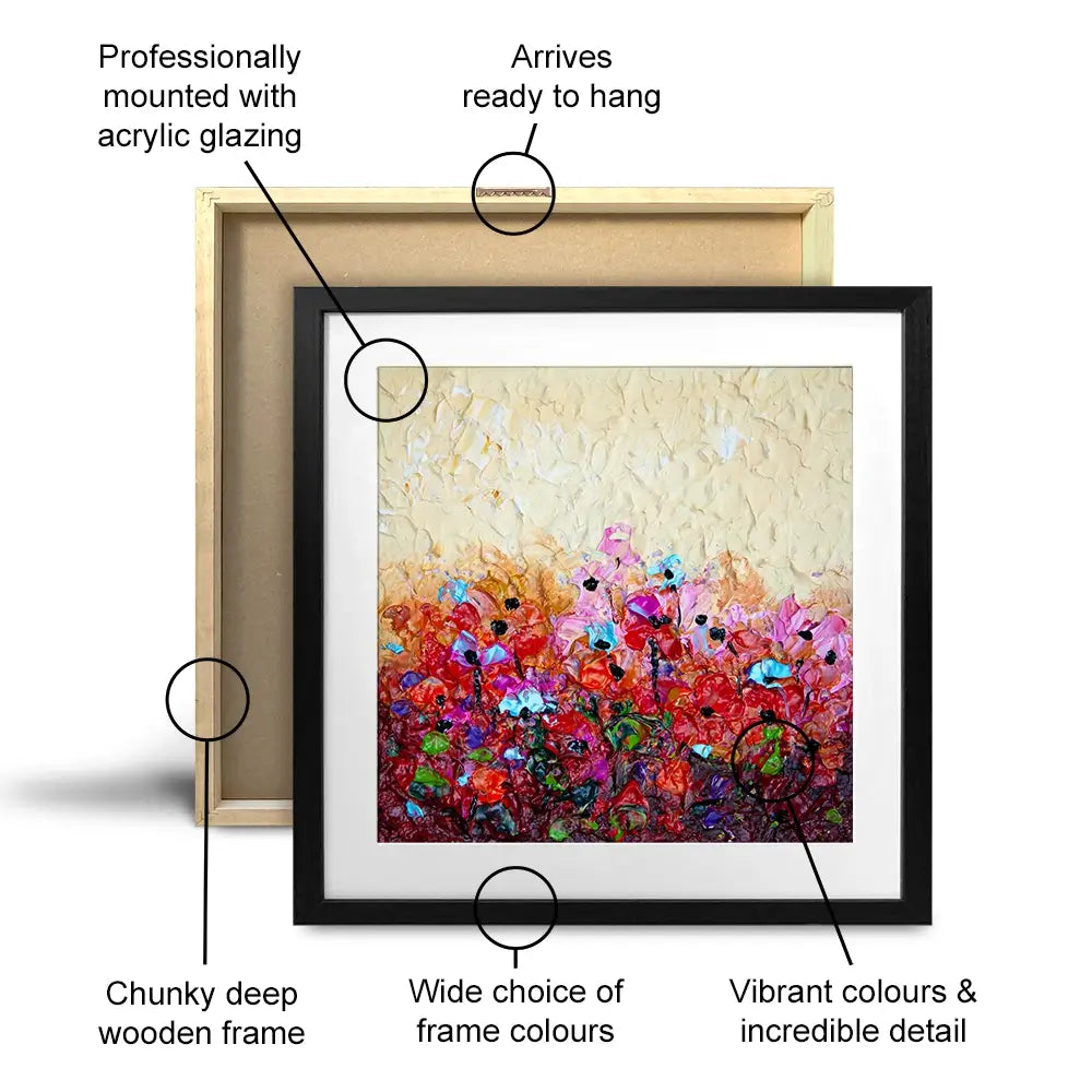 Bliss 2 Square Framed Art Print Bliss 2 Square Framed Art Print wall art product Osnat Tzadok