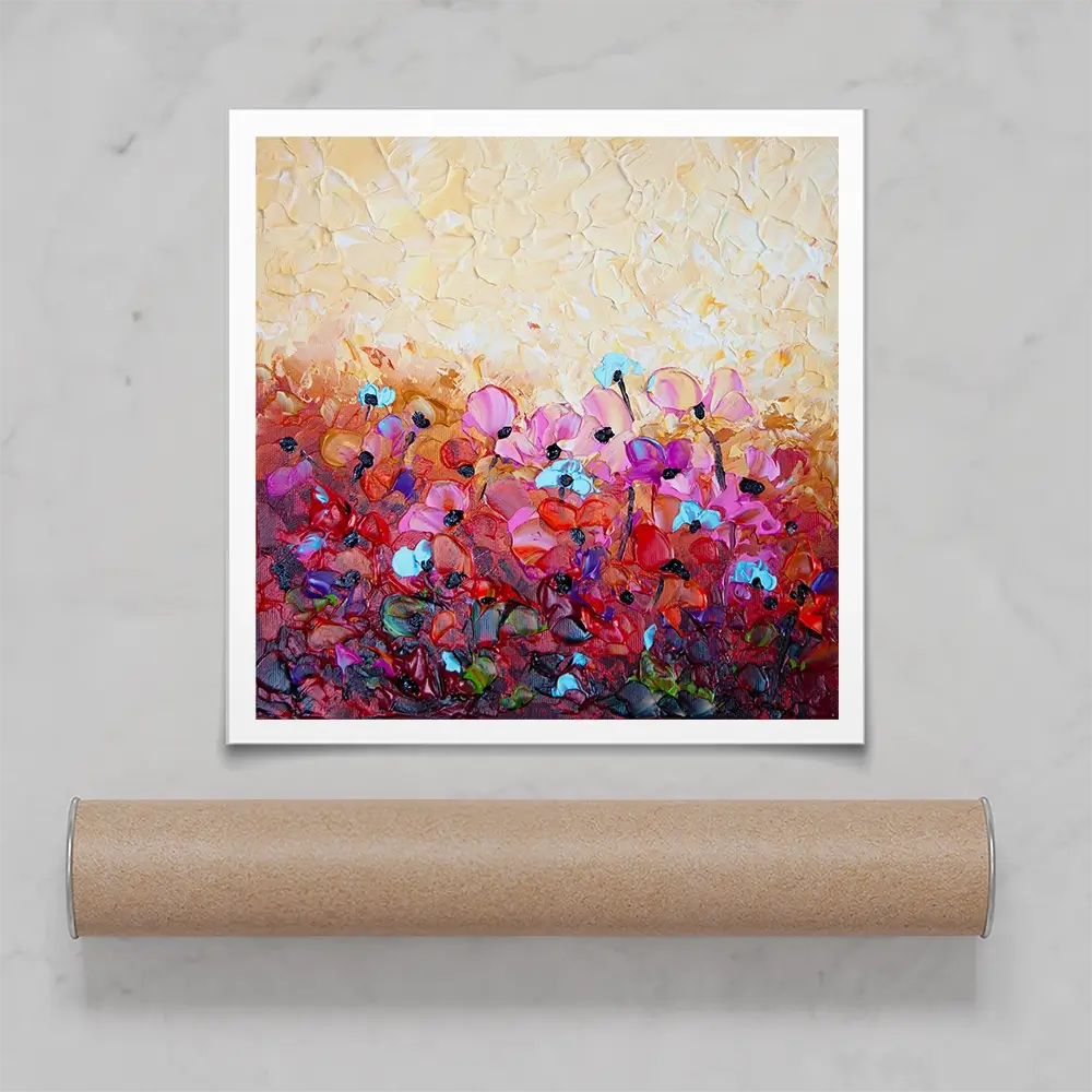 Bliss 3 Square Art Print Bliss 3 Square Art Print wall art product Osnat Tzadok