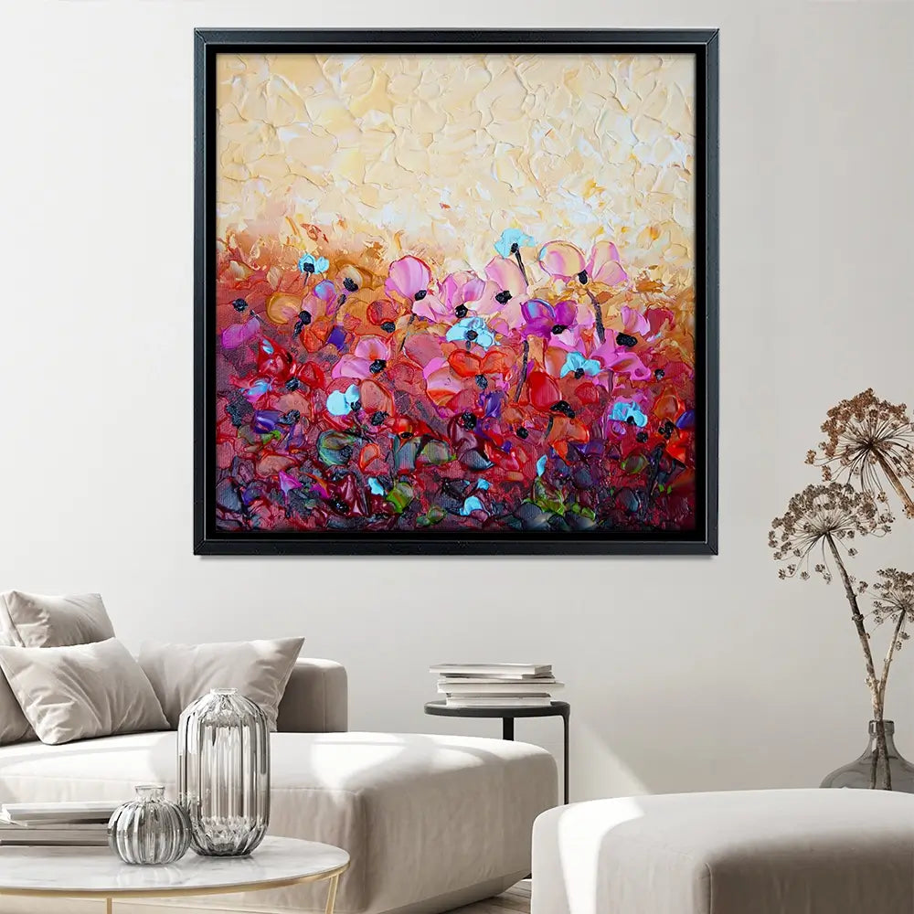 Bliss 3 Square Canvas Print Bliss 3 Square Canvas Print wall art product Osnat Tzadok