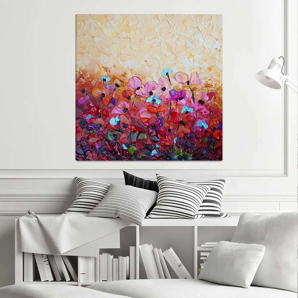 Bliss 3 Square Canvas Print Bliss 3 Square Canvas Print wall art product Osnat Tzadok