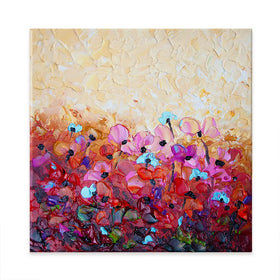 Bliss 3 Square Canvas Print Bliss 3 Square Canvas Print wall art product Osnat Tzadok