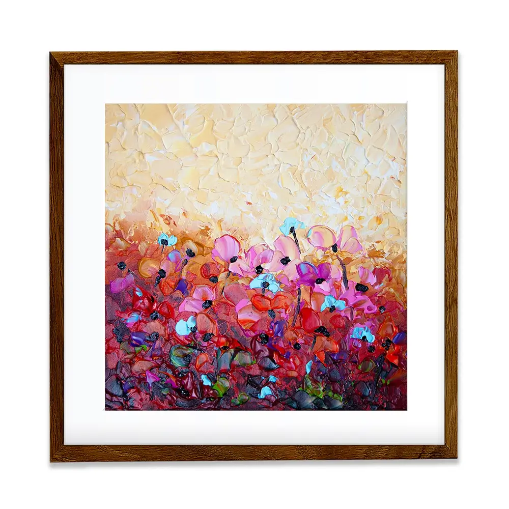Bliss 3 Square Framed Art Print Bliss 3 Square Framed Art Print wall art product Osnat Tzadok