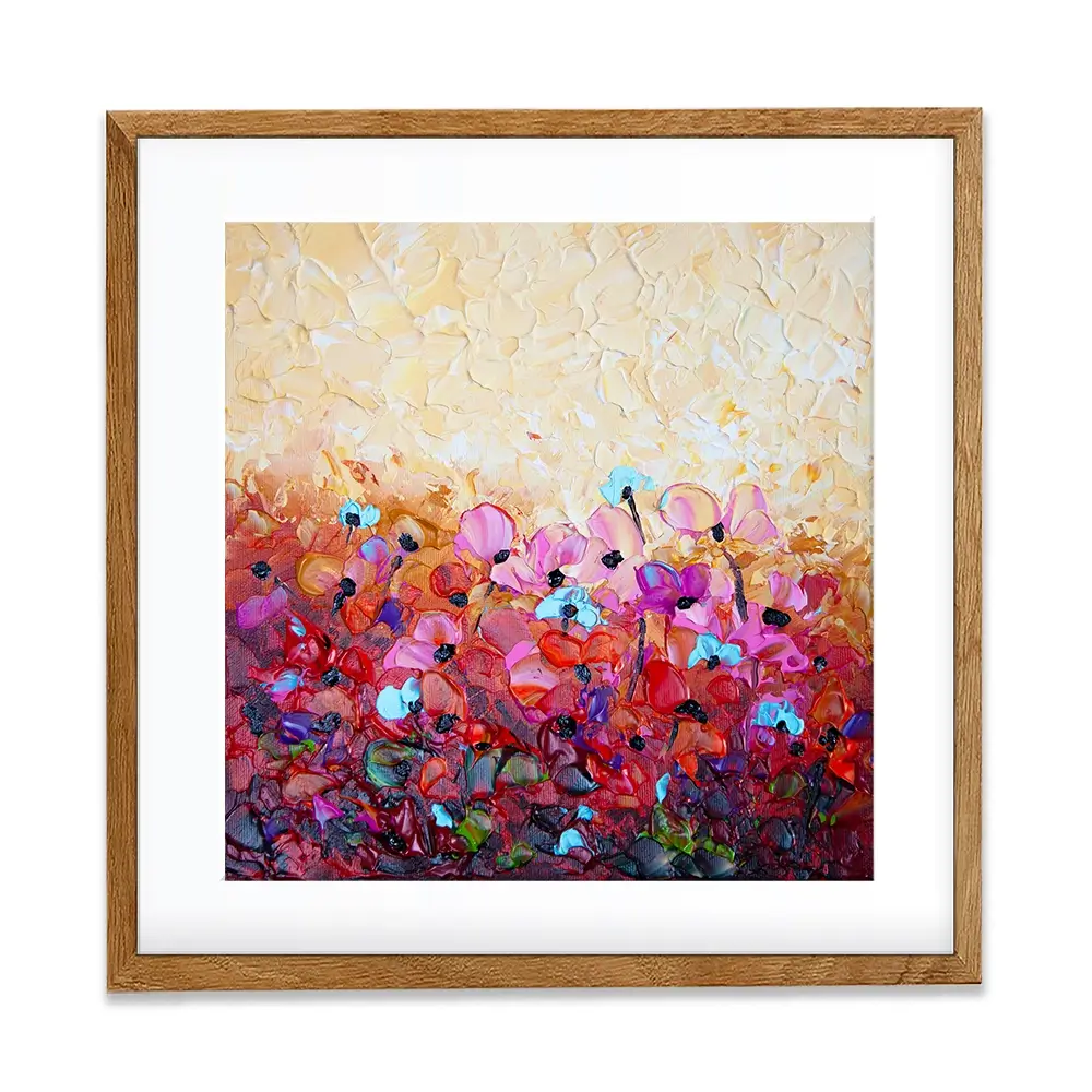 Bliss 3 Square Framed Art Print Bliss 3 Square Framed Art Print wall art product Osnat Tzadok