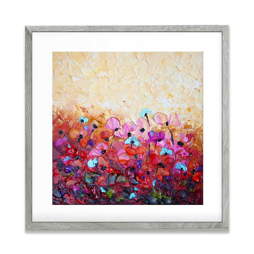 Bliss 3 Square Framed Art Print Bliss 3 Square Framed Art Print wall art product Osnat Tzadok