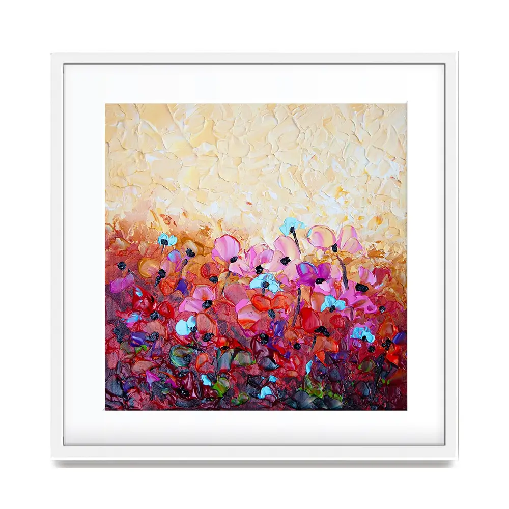 Bliss 3 Square Framed Art Print Bliss 3 Square Framed Art Print wall art product Osnat Tzadok