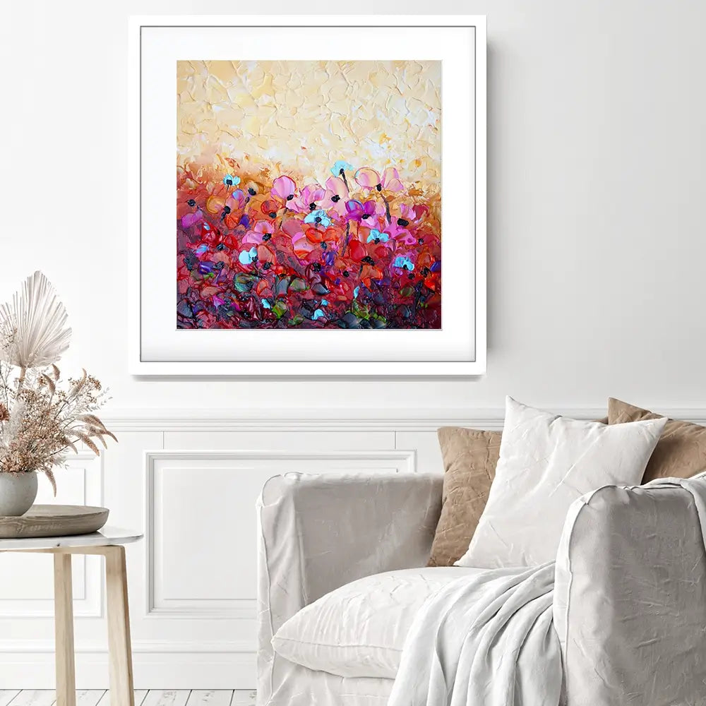 Bliss 3 Square Framed Art Print Bliss 3 Square Framed Art Print wall art product Osnat Tzadok