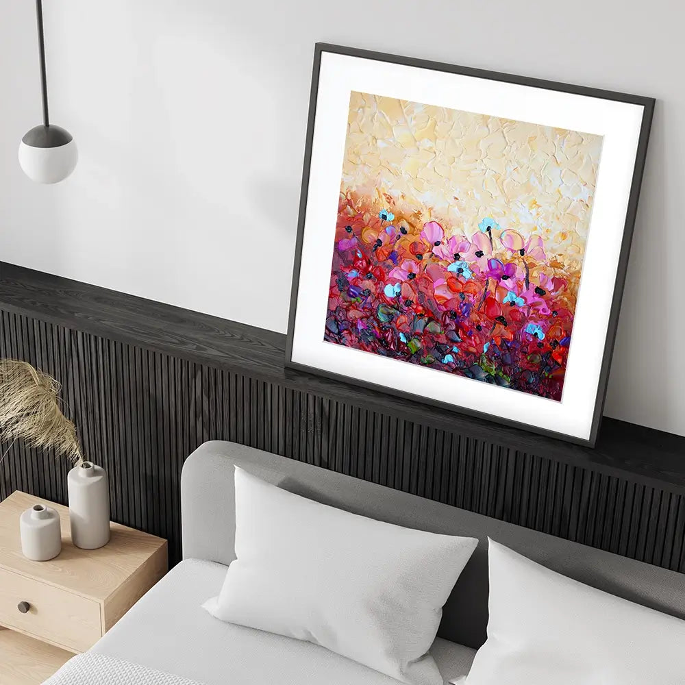 Bliss 3 Square Framed Art Print Bliss 3 Square Framed Art Print wall art product Osnat Tzadok